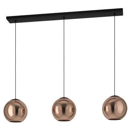 Eglo - Chandelier on a string 3xE27/40W/230V copper