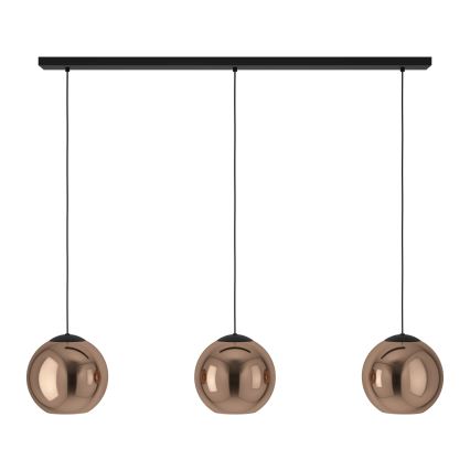 Eglo - Chandelier on a string 3xE27/40W/230V copper