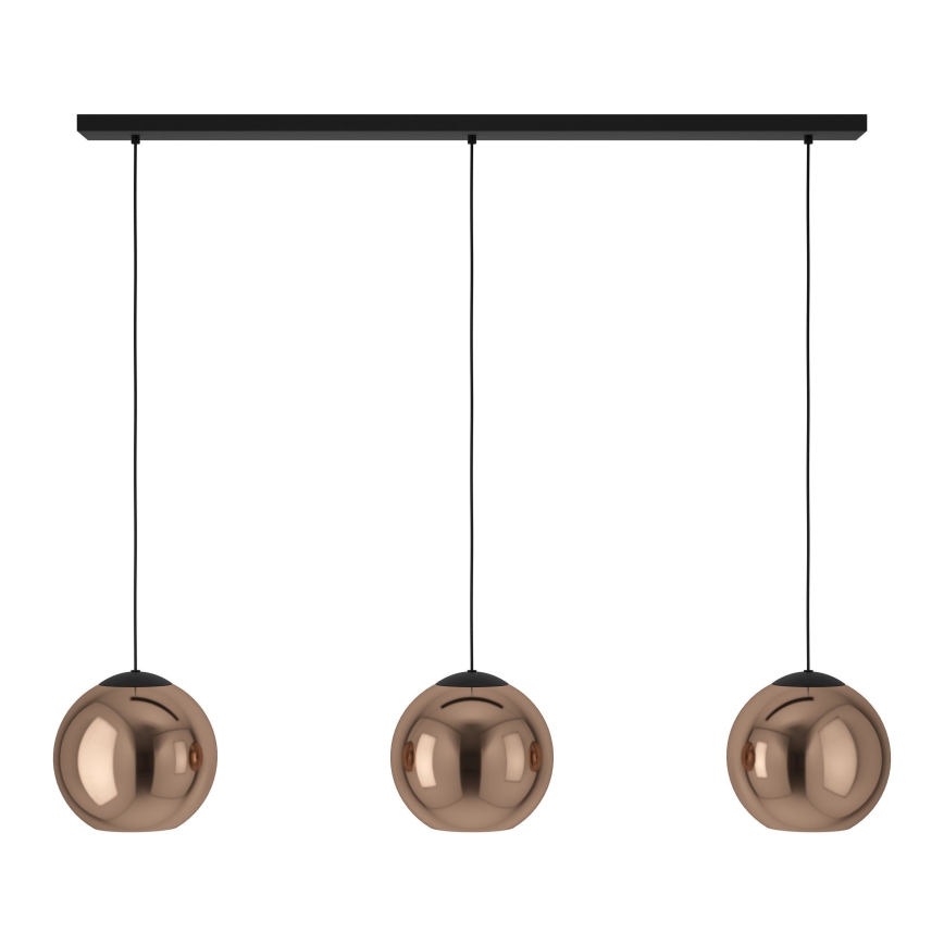 Eglo - Chandelier on a string 3xE27/40W/230V copper