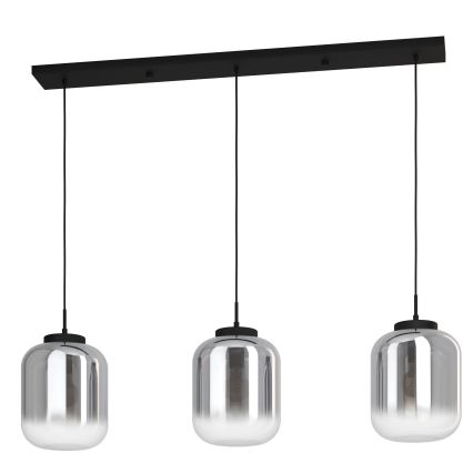 Eglo - Chandelier on a string 3xE27/40W/230V smoky