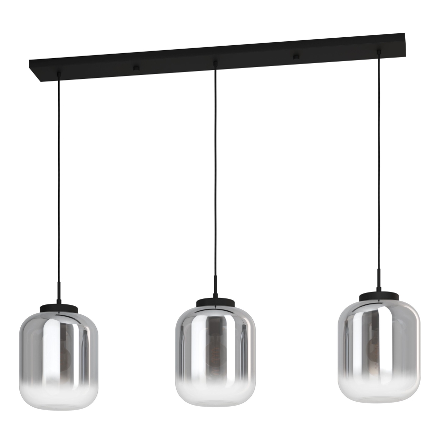 Eglo - Chandelier on a string 3xE27/40W/230V smoky
