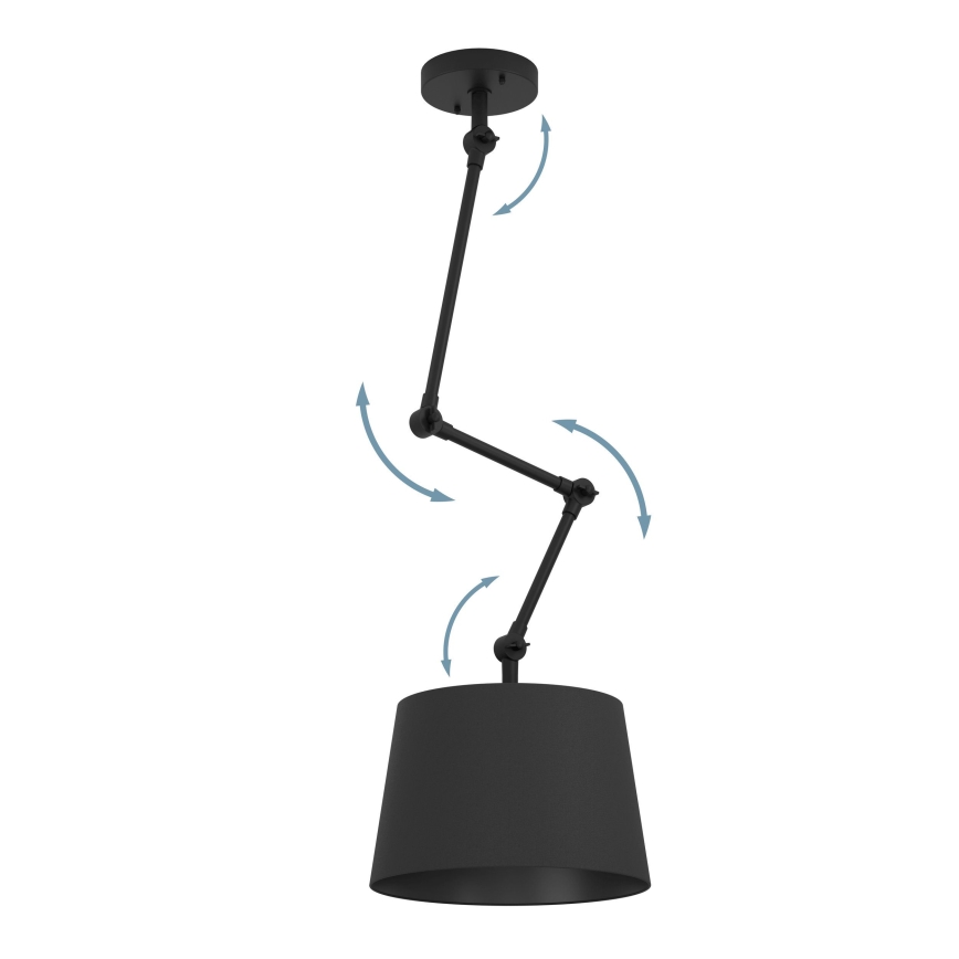 Eglo - Chandelier on a pole 1xE27/40W/230V black
