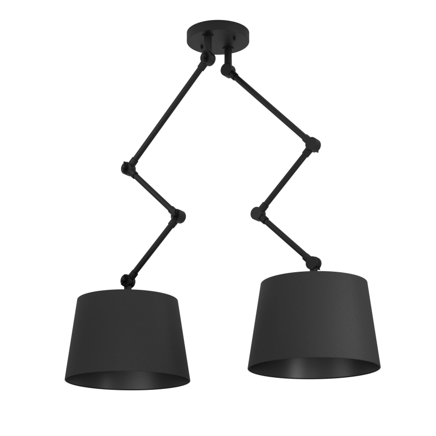 Eglo - Chandelier on a pole 2xE27/40W/230V black