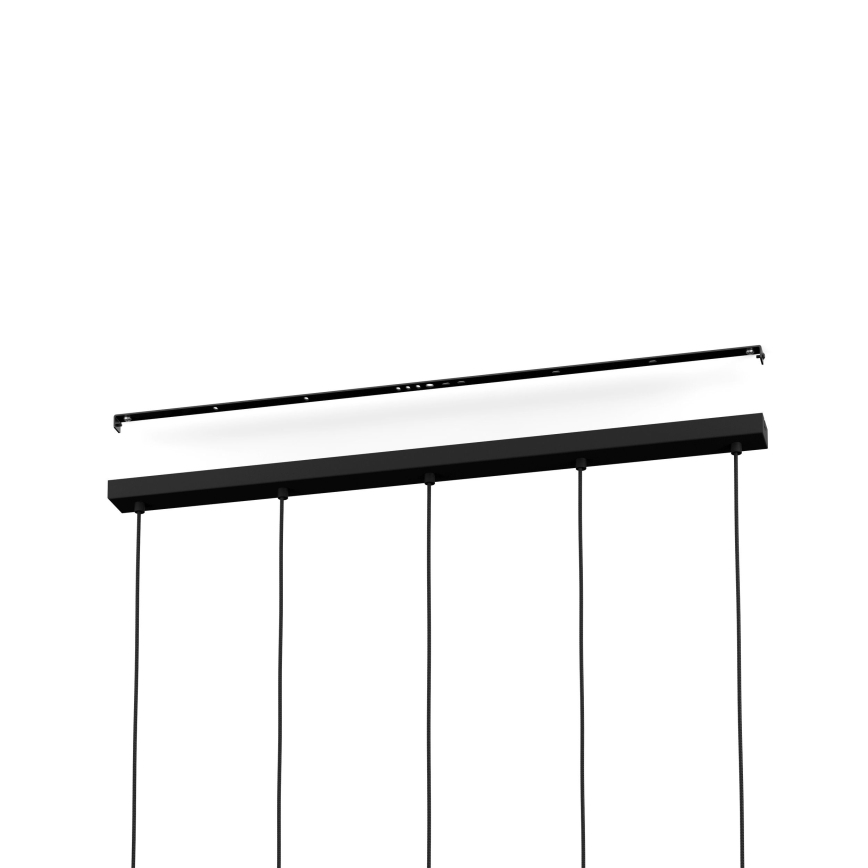 Eglo - Chandelier on a string 5xE27/40W/230V black/gold
