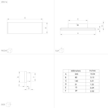 Eglo - LED Wall light 2xLED/5,4W/230V 3000K black