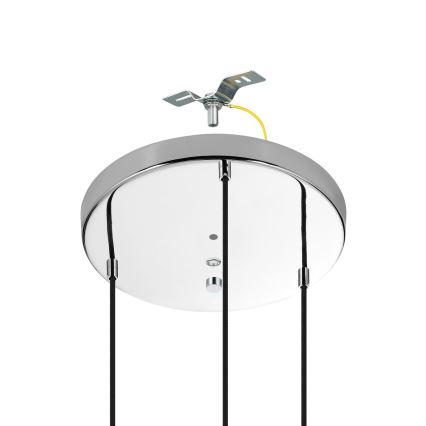 Eglo - Chandelier on a string 3xE27/40W/230V shiny chrome