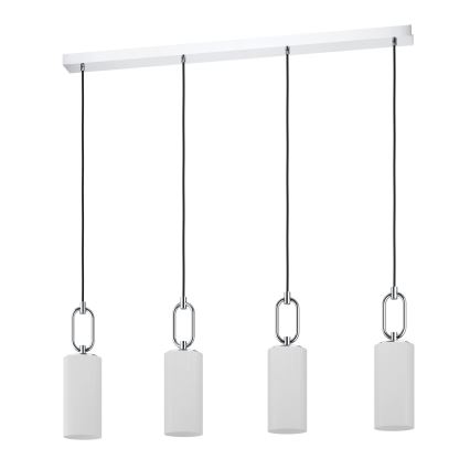 Eglo - Chandelier on a string 4xE27/40W/230V shiny chrome