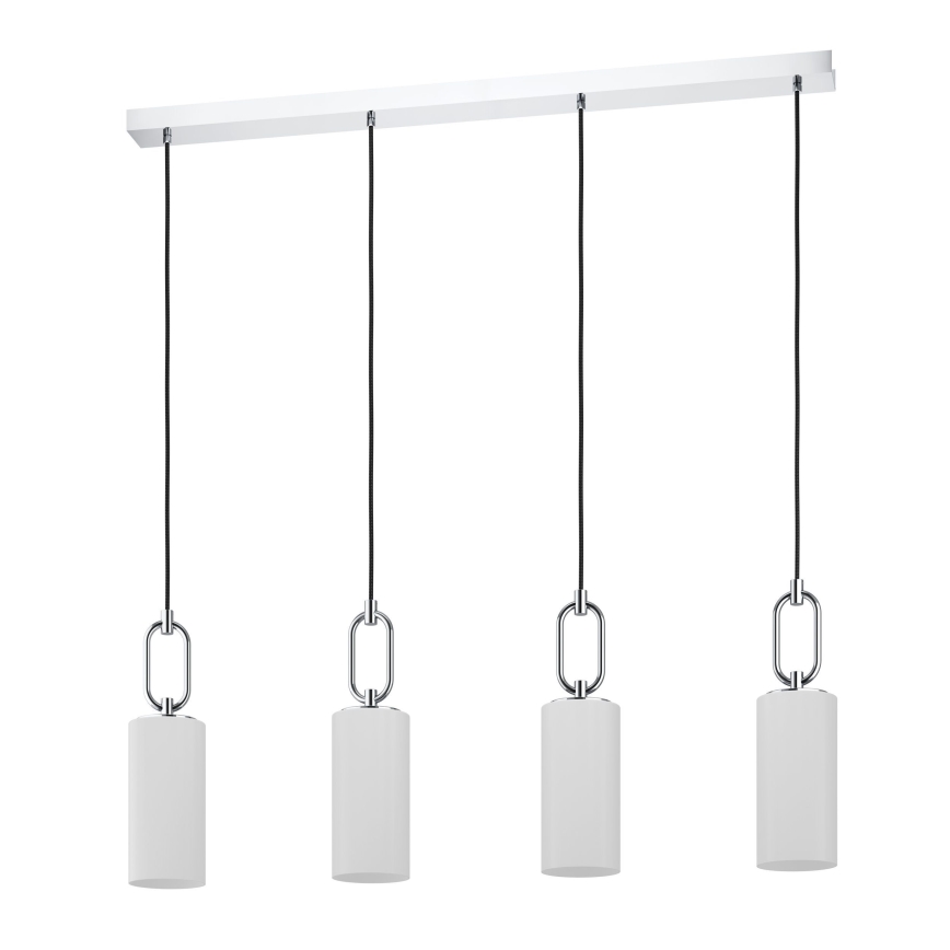 Eglo - Chandelier on a string 4xE27/40W/230V shiny chrome