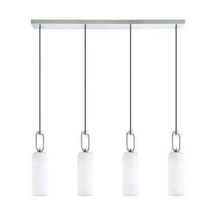 Eglo - Chandelier on a string 4xE27/40W/230V shiny chrome