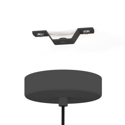 Eglo - Chandelier on a string 1xE27/40W/230V black