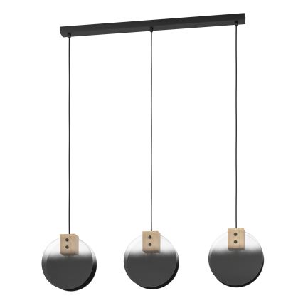 Eglo - Chandelier on a string 3xE27/40W/230V smoky