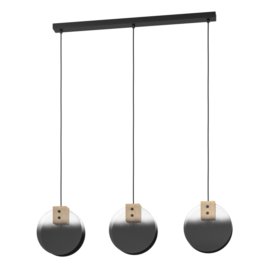 Eglo - Chandelier on a string 3xE27/40W/230V smoky