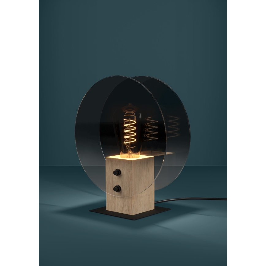 Eglo - Chandelier on a string 1xE27/40W/230V smoky