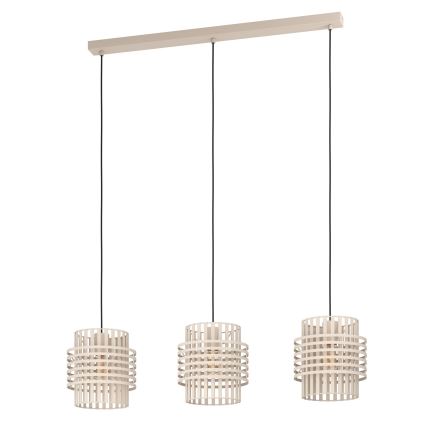 Eglo - Chandelier on a string 3xE27/40W/230V creamy