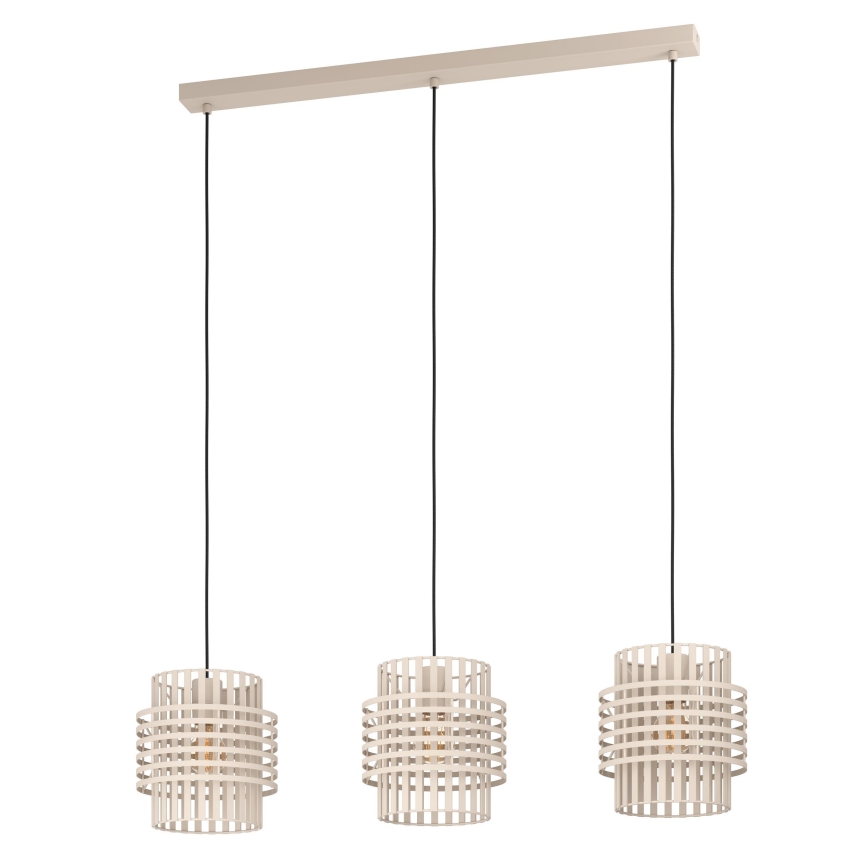 Eglo - Chandelier on a string 3xE27/40W/230V creamy