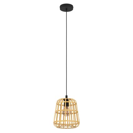 Eglo - Chandelier on a string 1xE27/40W/230V d. 24 cm bamboo