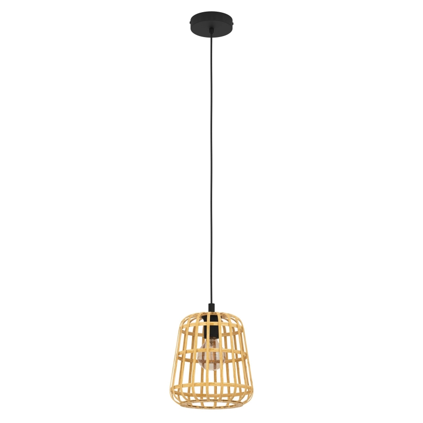 Eglo - Chandelier on a string 1xE27/40W/230V d. 24 cm bamboo