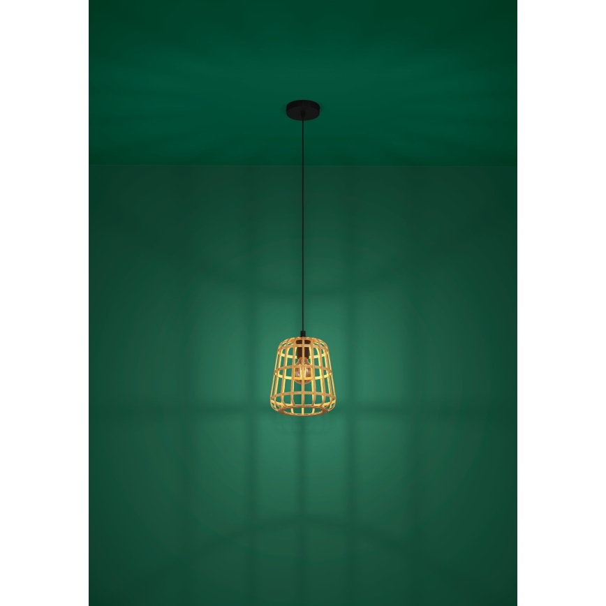 Eglo - Chandelier on a string 1xE27/40W/230V d. 24 cm bamboo