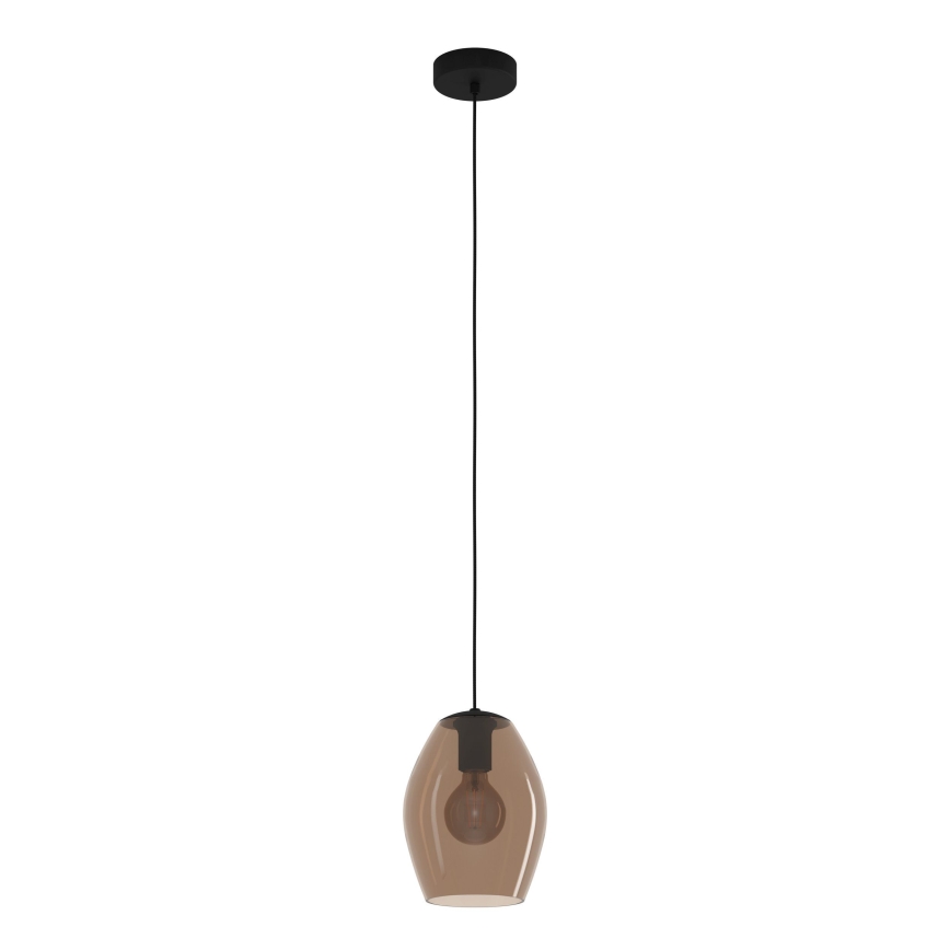Eglo - Chandelier on a string 1xE27/40W/230V brown