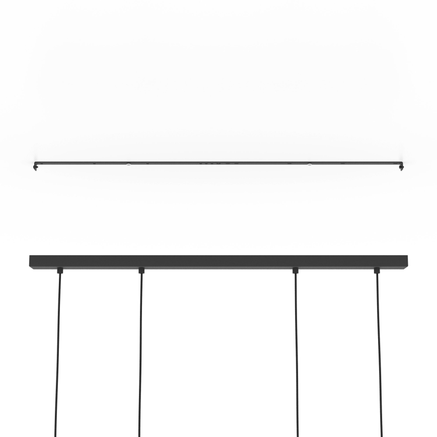 Eglo - Chandelier on a string 4xE27/40W/230V black/brown