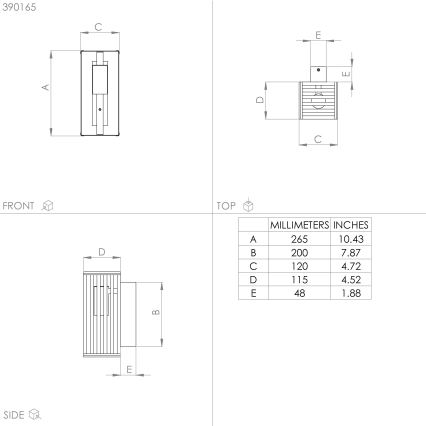 Eglo - Wall light 1xE27/40W/230V black/brown