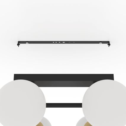 Eglo - Surface-mounted chandelier 6xE14/40W/230V gold/black