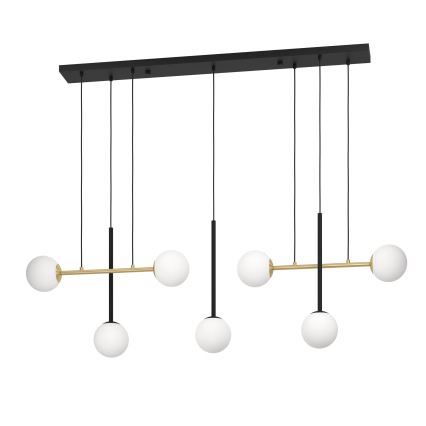 Eglo - Chandelier on a string 7xE14/40W/230V gold/black