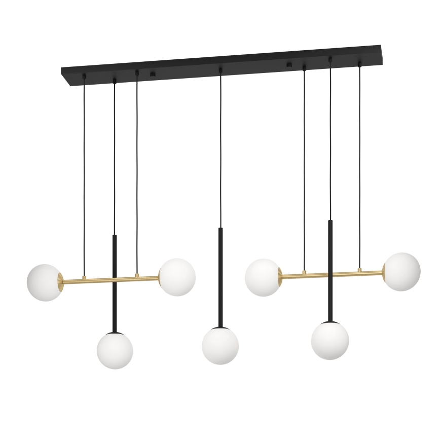 Eglo - Chandelier on a string 7xE14/40W/230V gold/black