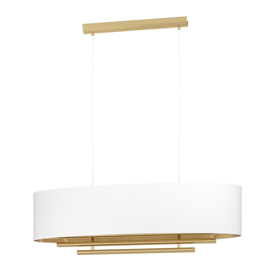 Eglo - Chandelier on a string 4xE27/40W/230V white/gold