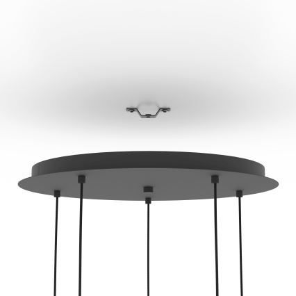 Eglo - Chandelier on a string 5xE27/40W/230V black/gold