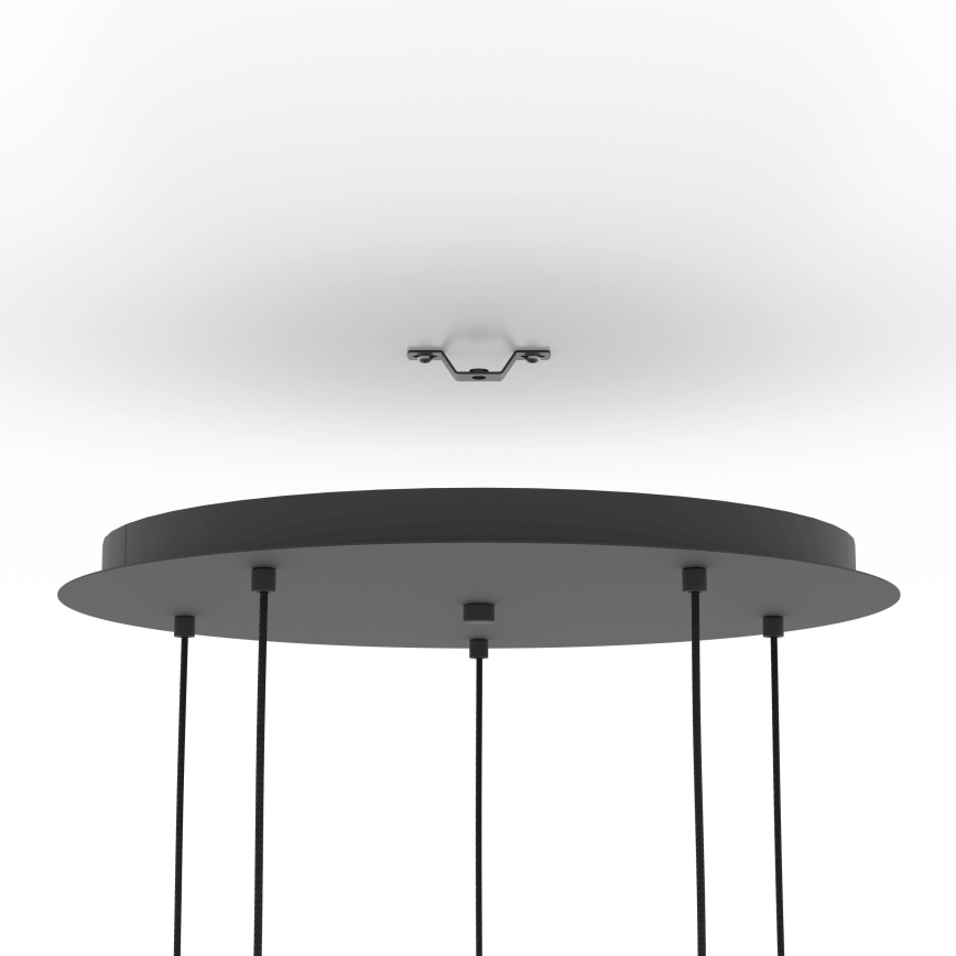 Eglo - Chandelier on a string 5xE27/40W/230V black/gold