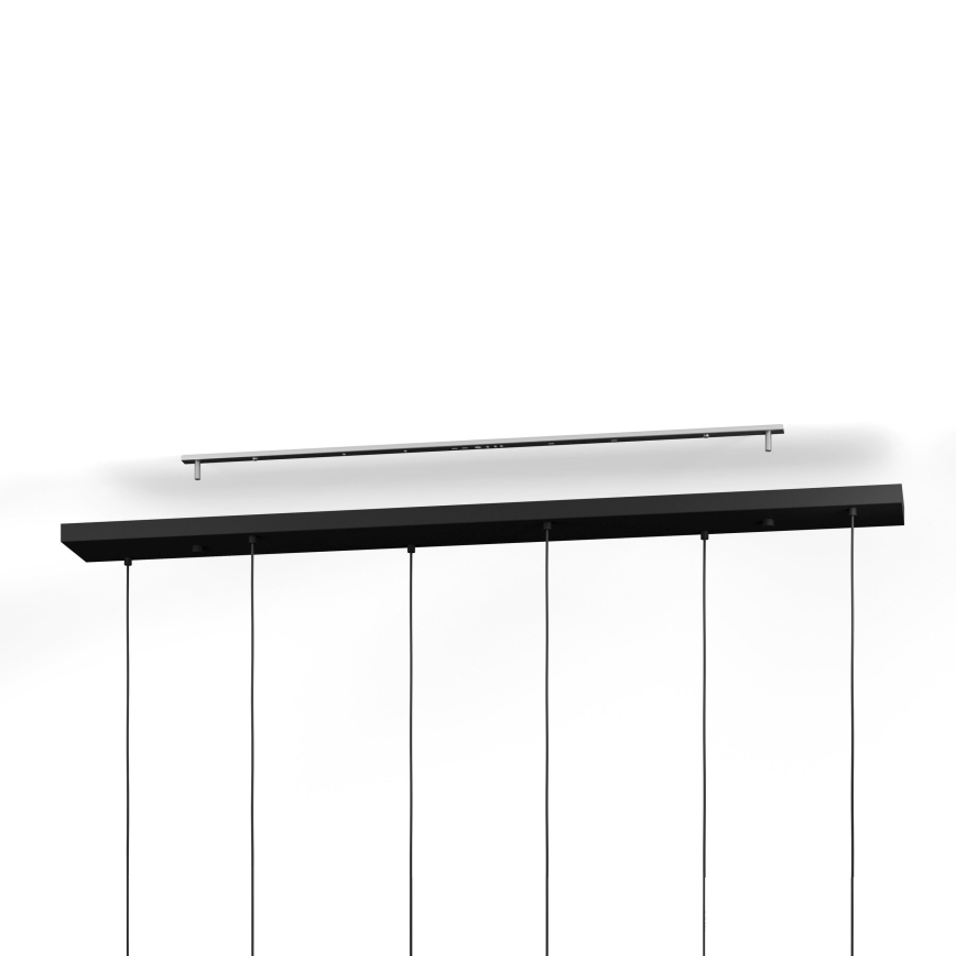 Eglo - Chandelier on a string 6xE27/40W/230V black/gold