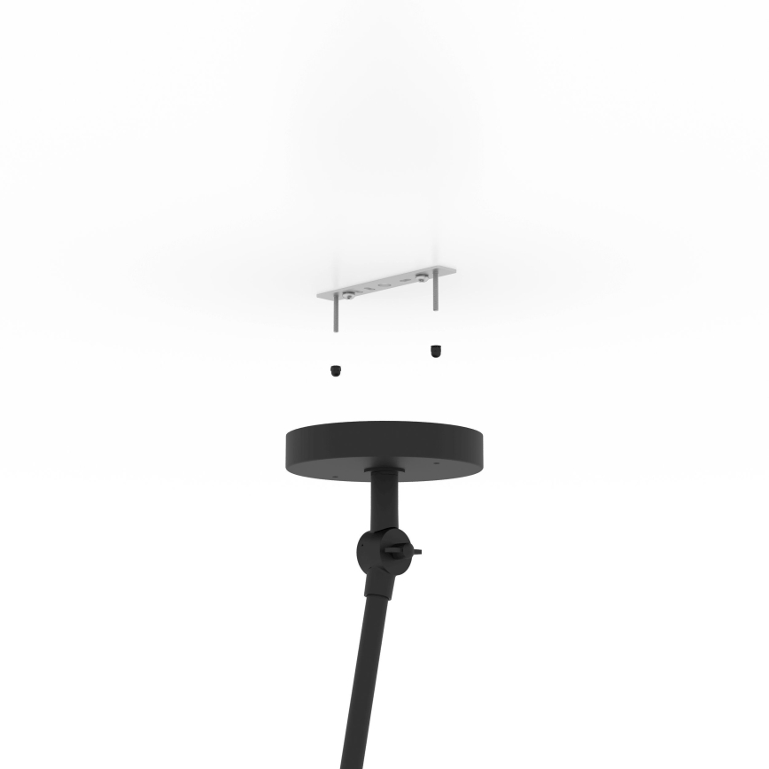 Eglo - Chandelier on a pole 1xE27/40W/230V brown