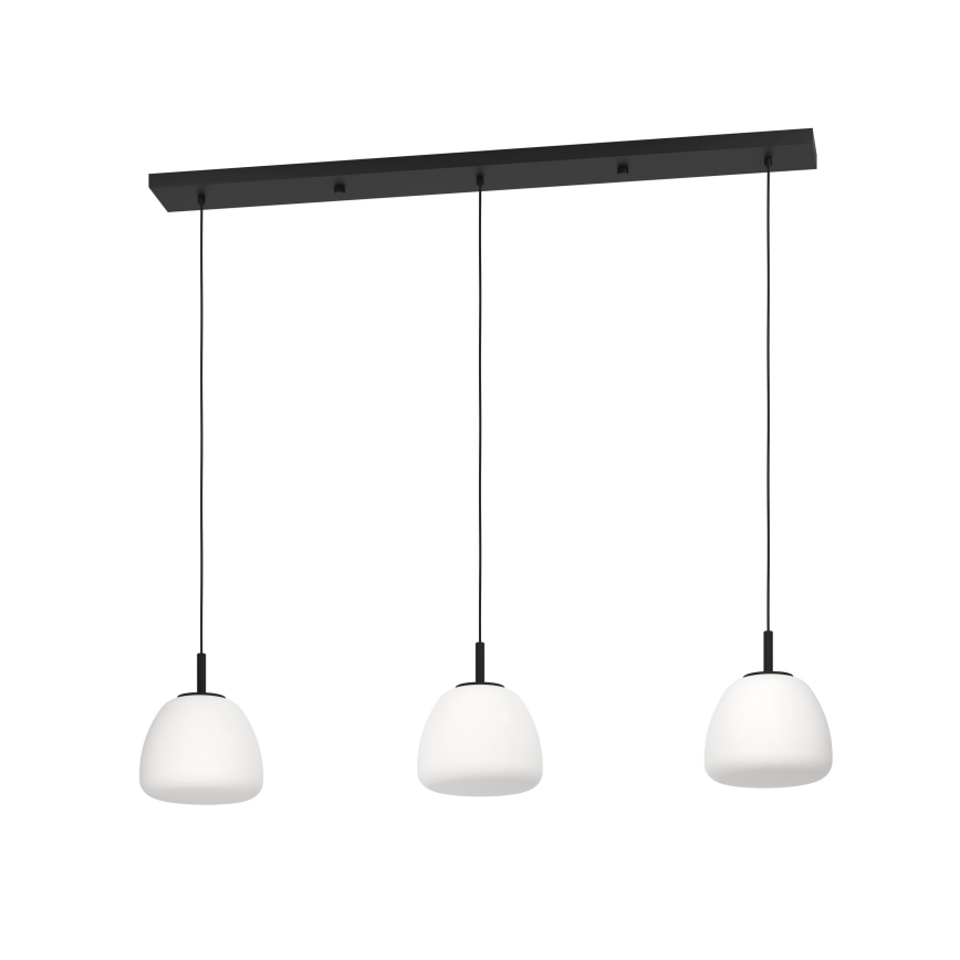 Eglo - Chandelier on a string 3xE27/40W/230V black