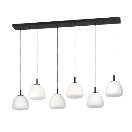 Eglo - Chandelier on a string 6xE27/40W/230V black