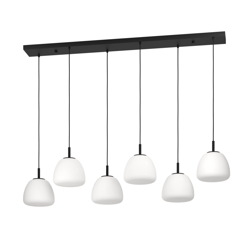 Eglo - Chandelier on a string 6xE27/40W/230V black