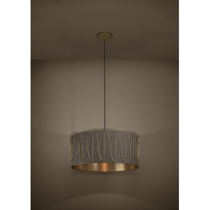 Eglo - Chandelier on a string 1xE27/40W/230V gold/brown