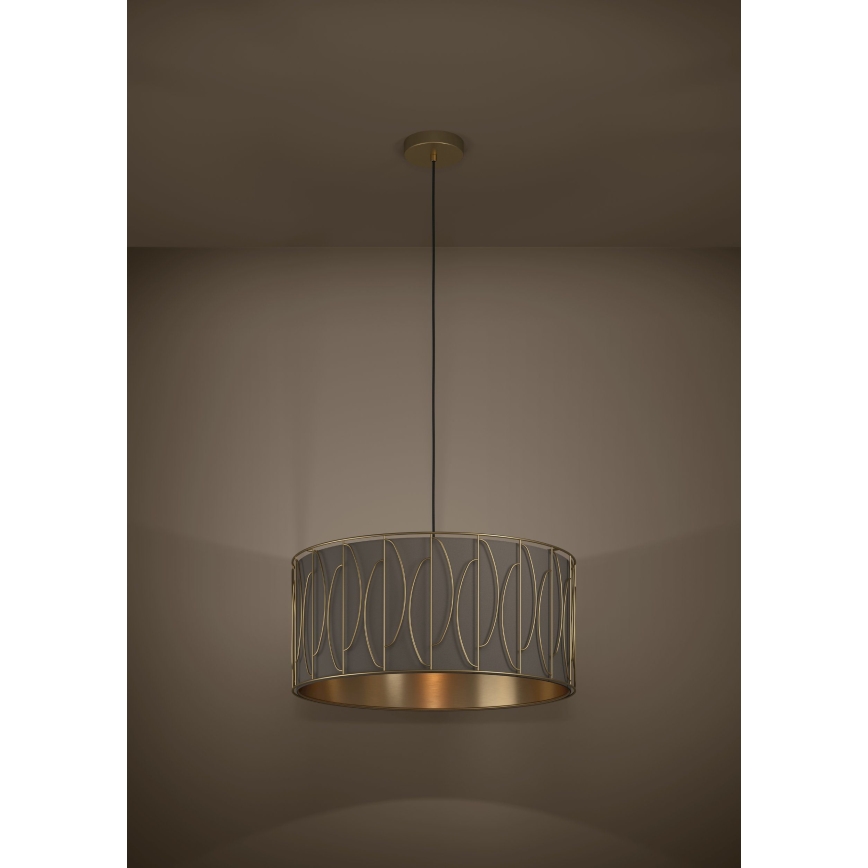 Eglo - Chandelier on a string 1xE27/40W/230V gold/brown