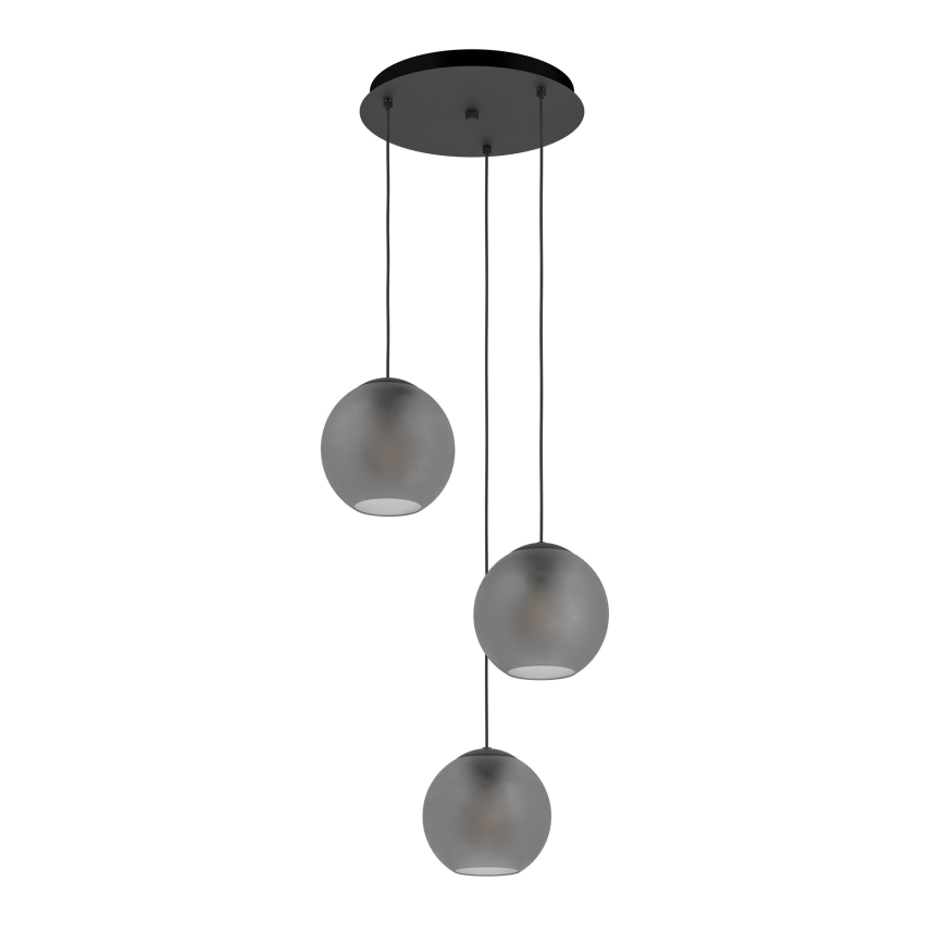 Eglo - Chandelier on a string 3xE27/40W/230V smoky