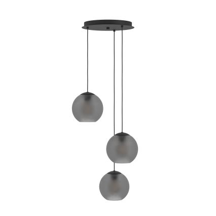 Eglo - Chandelier on a string 3xE27/40W/230V smoky