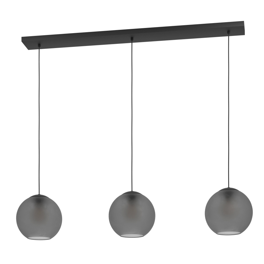 Eglo - Chandelier on a string 3xE27/40W/230V smoky