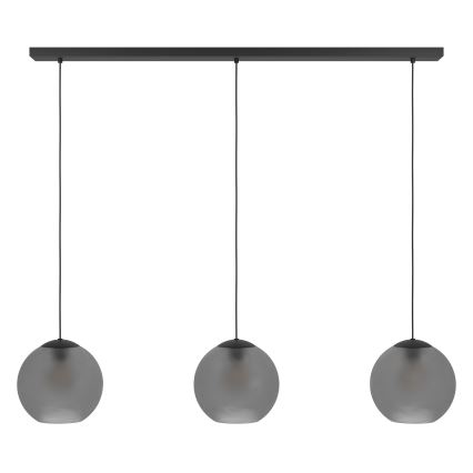 Eglo - Chandelier on a string 3xE27/40W/230V smoky