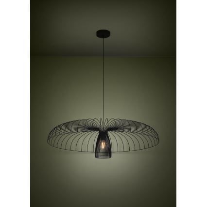 Eglo - Chandelier on a string 1xE27/60W/230V d. 98,5 cm black