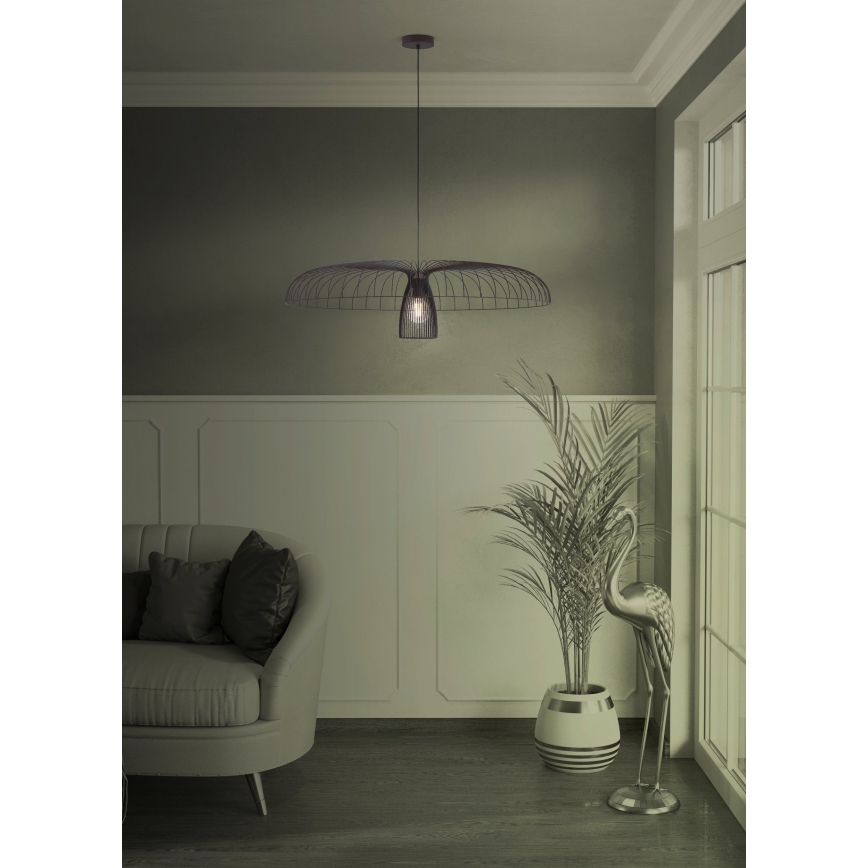 Eglo - Chandelier on a string 1xE27/60W/230V d. 98,5 cm black
