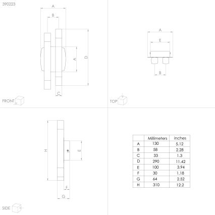 Eglo - LED Wall light 4xLED/3,3W/230V 3000K anthracite/gold