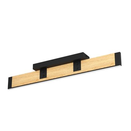 Eglo - LED Dimmable ceiling light LED/27W/230V 3000K black/brown