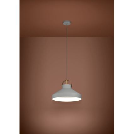 Eglo - Chandelier on a string 1xE27/40W/230V grey