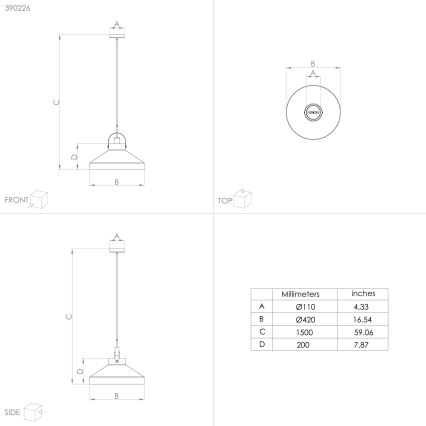 Eglo - Chandelier on a string 1xE27/40W/230V grey