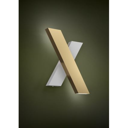 Eglo - LED Wall light 2xLED/5W/230V 3000K gold/white