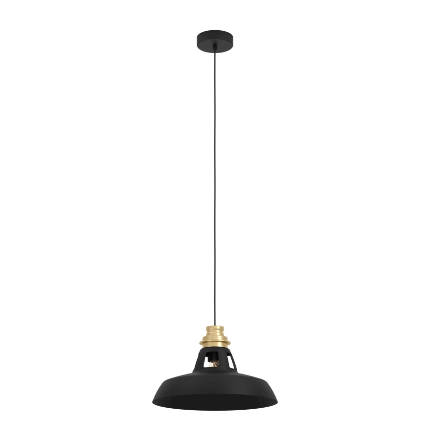 Eglo - Chandelier on a string 1xE27/40W/230V black/gold